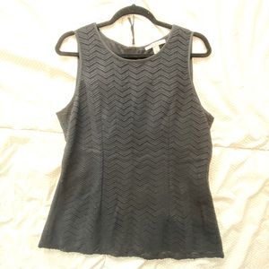 Banana Republic black zip up top/vest in excellent used condition